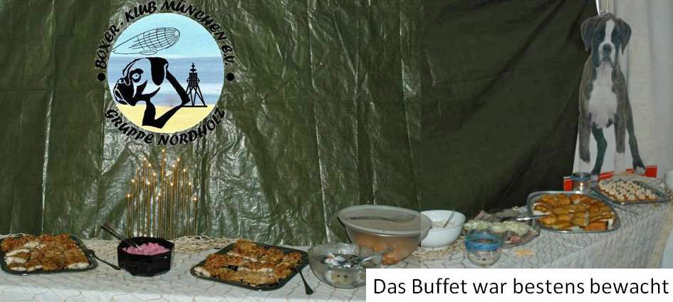 Ein Teil des 10m langen Buffets