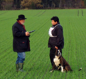 Steffi Hanning mit Festus vom Frankenland