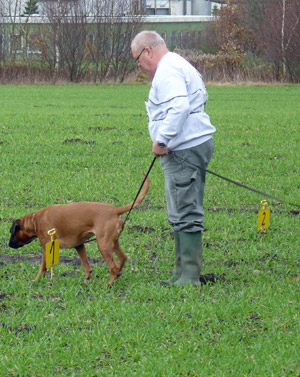 Jrgen Salewski mit Xenja vom Dronsberg